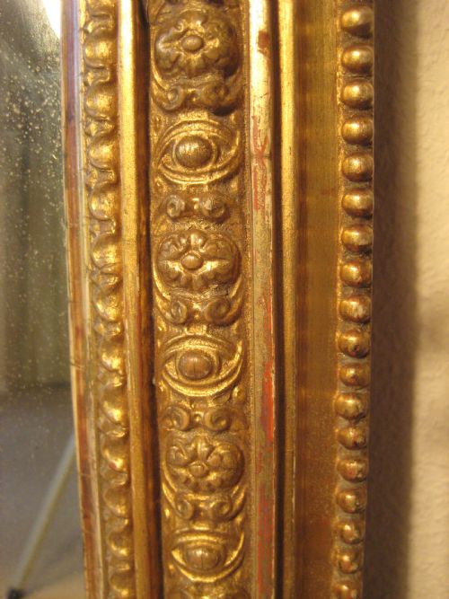 GILT ARCH TOP OVERMANTEL - ADDITIONAL PHOTO 5