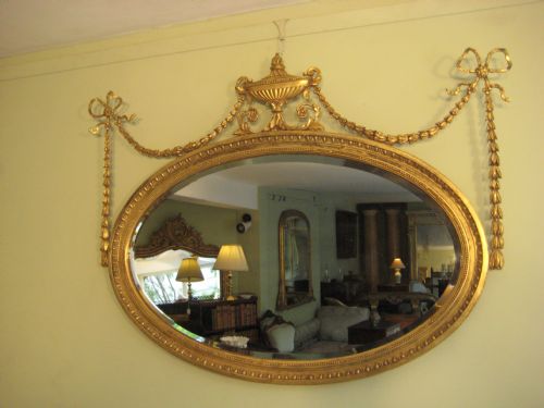 GILT ADAMS STYLE MIRROR - ADDITIONAL PHOTO 3