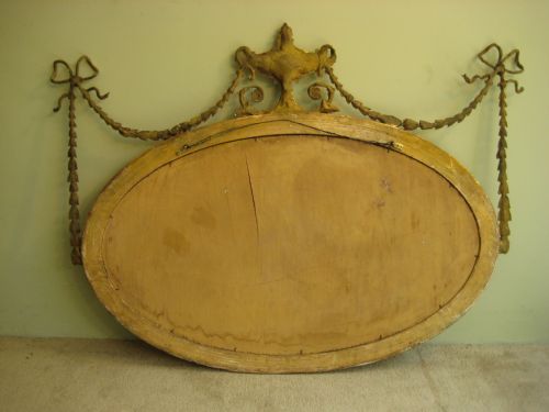 GILT ADAMS STYLE MIRROR - ADDITIONAL PHOTO 4