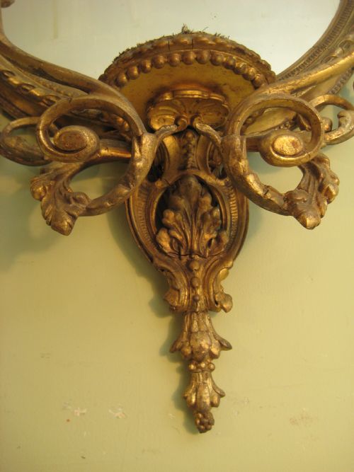PAIR GILT GIRANDOLES - ADDITIONAL PHOTO 6
