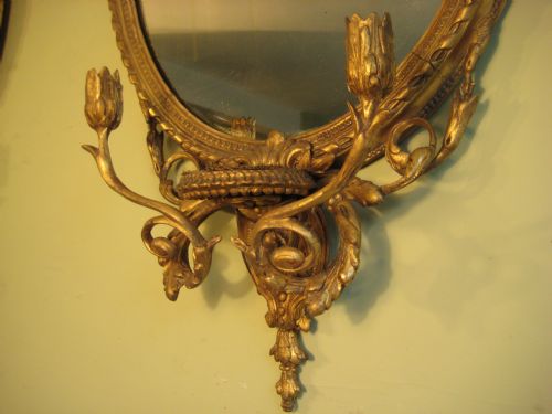 PAIR GILT GIRANDOLES - ADDITIONAL PHOTO 8
