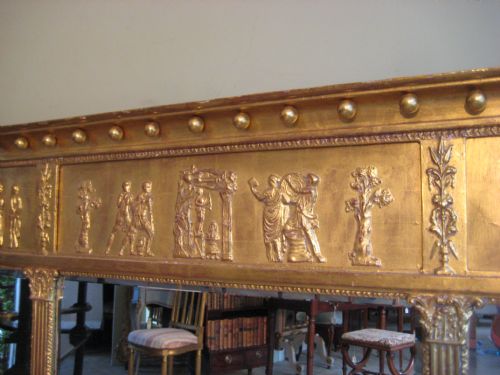 GILT NEOCLASSICAL TRIPLEPLATE OVERMANTLE - ADDITIONAL PHOTO 2