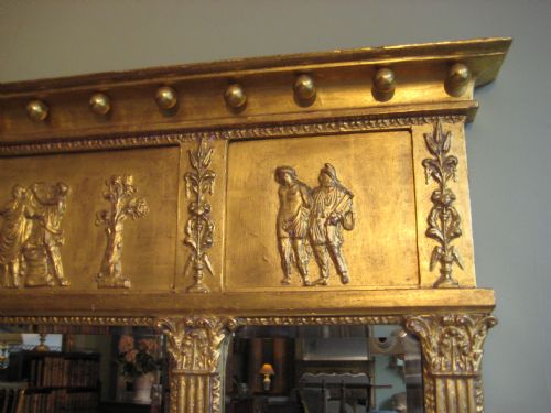 GILT NEOCLASSICAL TRIPLEPLATE OVERMANTLE - ADDITIONAL PHOTO 5