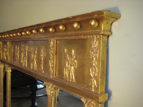 GILT NEOCLASSICAL TRIPLEPLATE OVERMANTLE - ADDITIONAL PHOTO 6