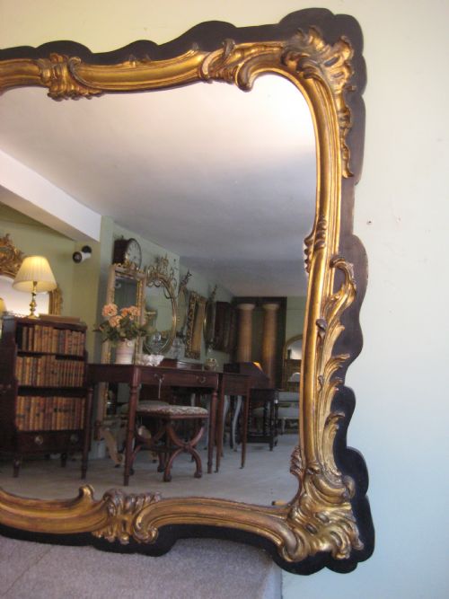 EBONISED AND GILT OVERMANTLE - ADDITIONAL PHOTO 1