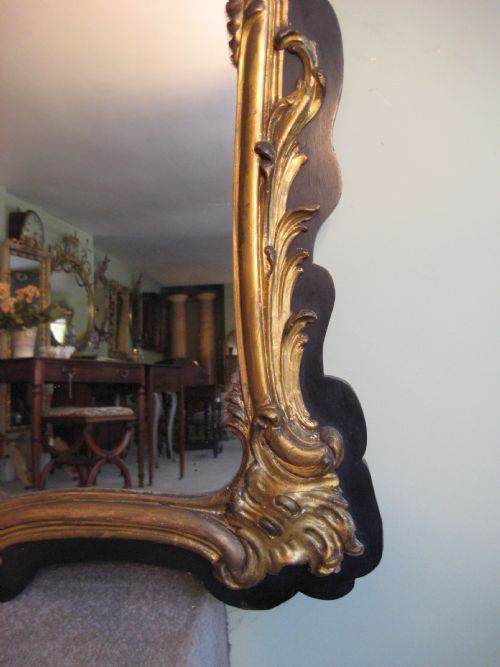 EBONISED AND GILT OVERMANTLE - ADDITIONAL PHOTO 2