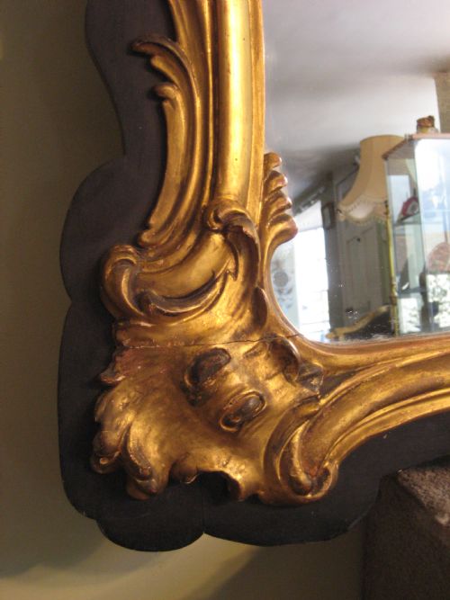 EBONISED AND GILT OVERMANTLE - ADDITIONAL PHOTO 4