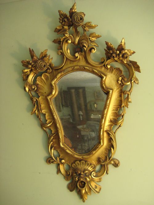 PAIR ITALIAN GILTWOOD MIRRORS - ADDITIONAL PHOTO 1
