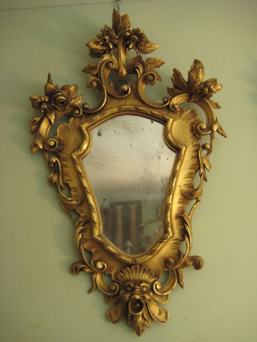 PAIR ITALIAN GILTWOOD MIRRORS - ADDITIONAL PHOTO 2