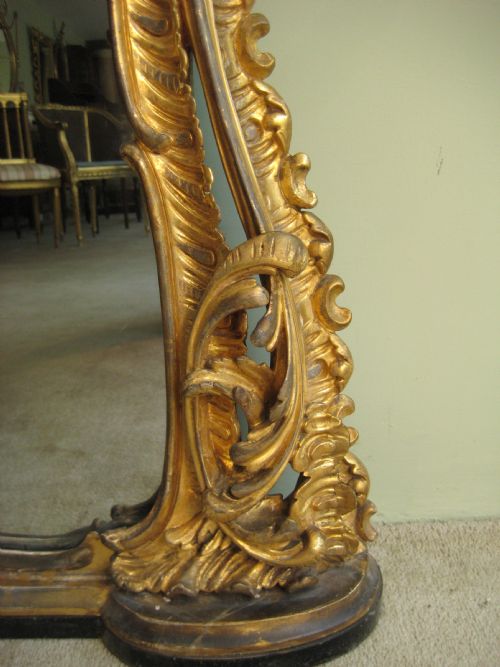 19TH CENTURY GILTWOOD OVERMANTLE - ADDITIONAL PHOTO 5