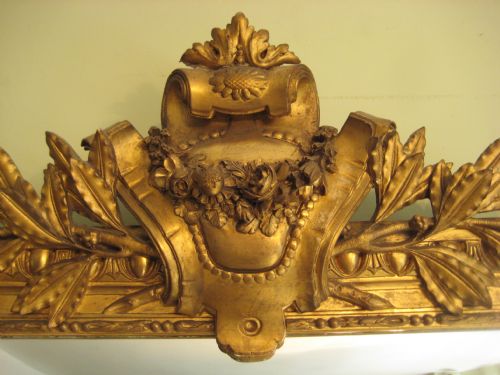 FRENCH GILT LOUIS XVI STYLE MIRROR - ADDITIONAL PHOTO 3