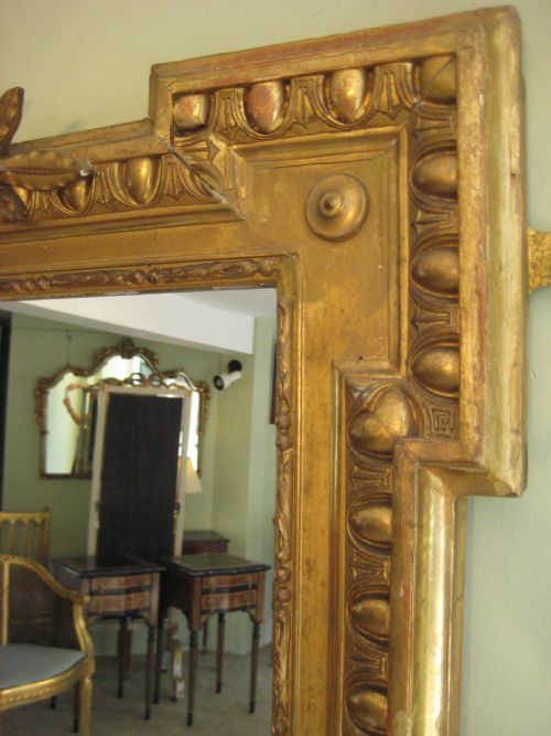 FRENCH GILT LOUIS XVI STYLE MIRROR - ADDITIONAL PHOTO 4