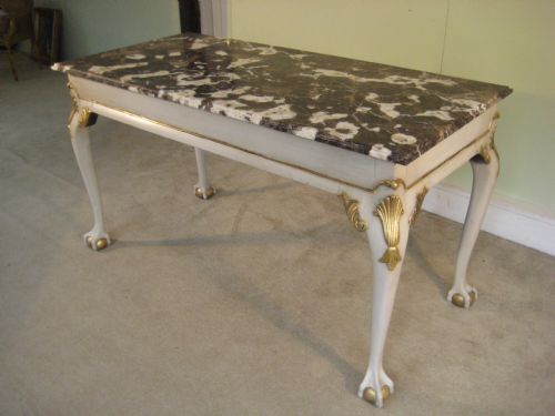 marble top centre table - CATEGORY: ANTIQUE TABLES - DATED 1890