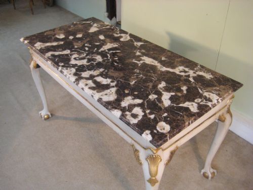 MARBLE TOP CENTRE TABLE - ADDITIONAL PHOTO 1