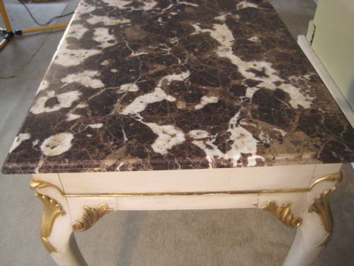 MARBLE TOP CENTRE TABLE - ADDITIONAL PHOTO 4