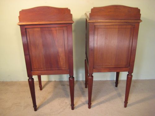 PAIR FRENCH LOUIS XVI STYLE BEDSIDE CABINETS - ADDITIONAL PHOTO 10