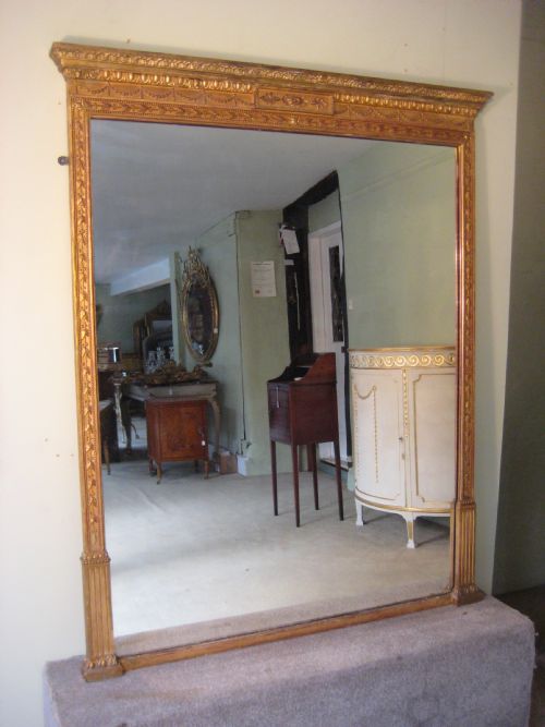 english gilt overmantle - CATEGORY: ANTIQUE MIRRORS - DATED 1880