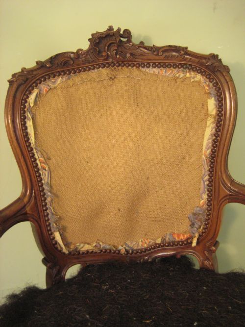 PAIR FRENCH LOUIS XV STYLE FAUTEUILS - ADDITIONAL PHOTO 5