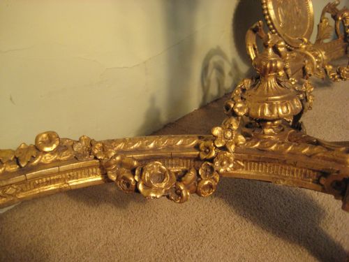 19TH CENTURY GILT LOUIS XVI STYLE CONSOLE TABLE - ADDITIONAL PHOTO 6