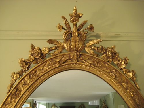 OVAL GILT WALL MIRROR - ADDITIONAL PHOTO 1