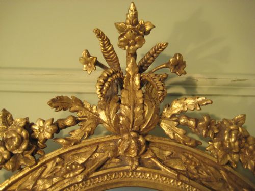 OVAL GILT WALL MIRROR - ADDITIONAL PHOTO 3