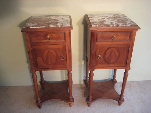 pair french side cabinets - CATEGORY: ANTIQUE CABINETS - DATED 1910