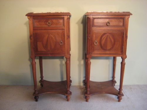 PAIR FRENCH SIDE CABINETS - ADDITIONAL PHOTO 1