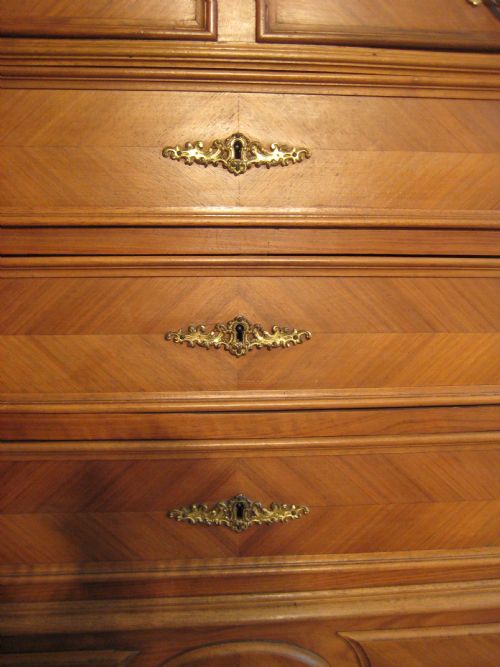 FRENCH MARBLE TOP COMMODE - ADDITIONAL PHOTO 5