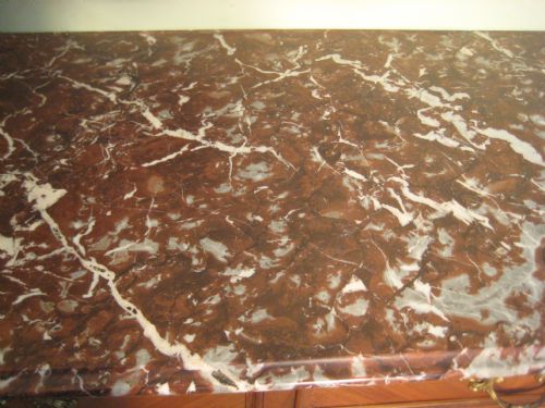 FRENCH MARBLE TOP COMMODE - ADDITIONAL PHOTO 6