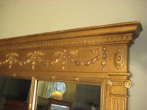 ENGLISH GILT TRIPLEPLATE OVERMANTLE - ADDITIONAL PHOTO 3