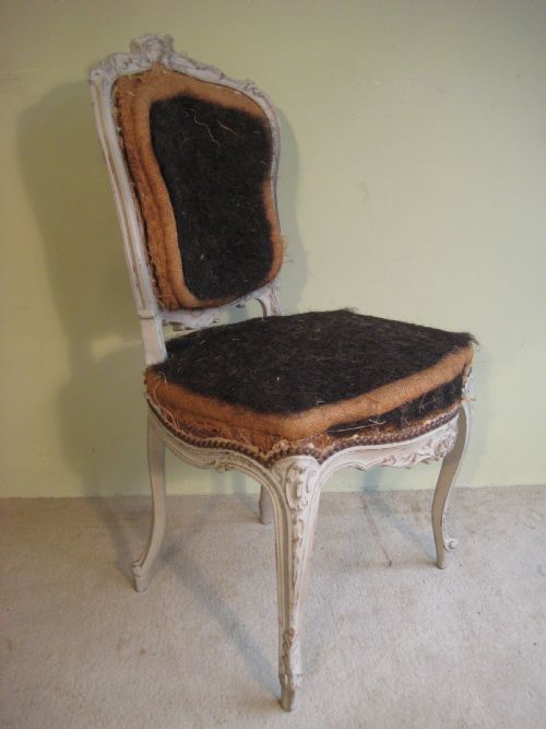 SET OF FOUR FRENCH PAINTED CHAIRS - ADDITIONAL PHOTO 2