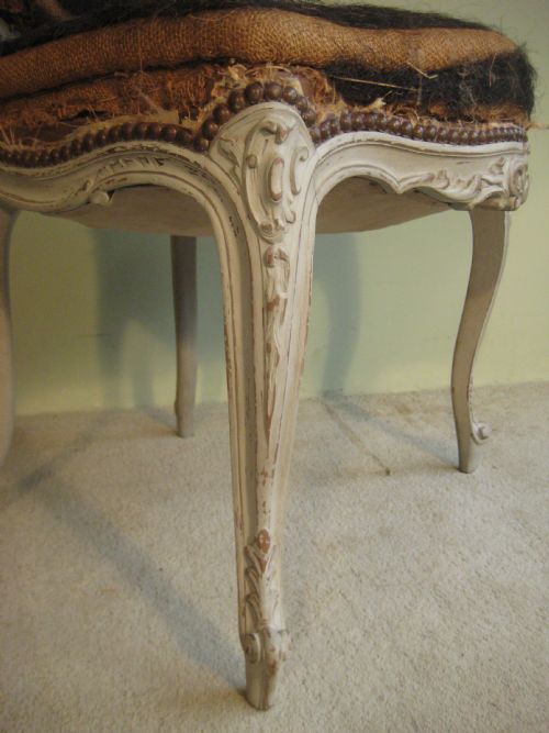 SET OF FOUR FRENCH PAINTED CHAIRS - ADDITIONAL PHOTO 5