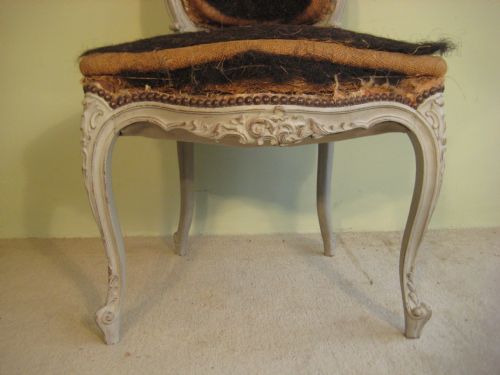 SET OF FOUR FRENCH PAINTED CHAIRS - ADDITIONAL PHOTO 4