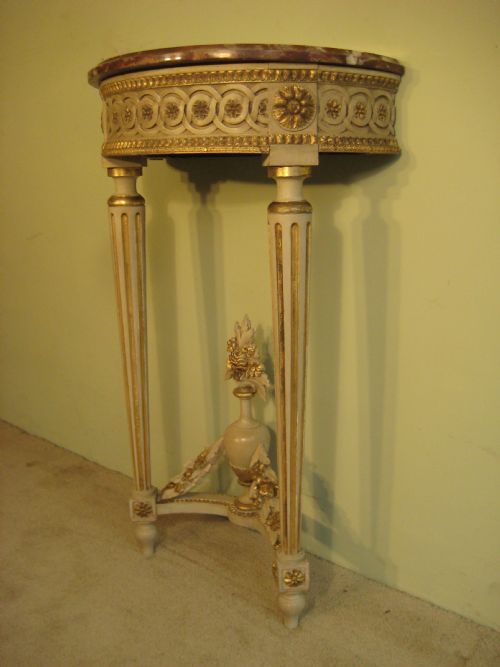 FRENCH LOUIS XVI STYLE CONSOLE TABLE - ADDITIONAL PHOTO 2