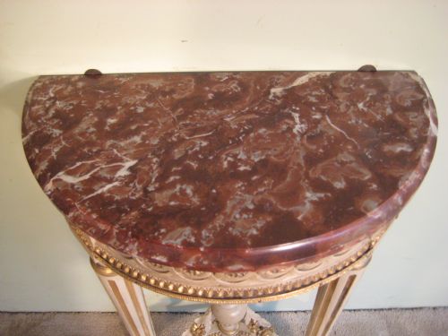 FRENCH LOUIS XVI STYLE CONSOLE TABLE - ADDITIONAL PHOTO 6