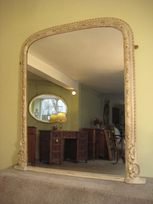 arc top overmantle - CATEGORY: ANTIQUE MIRRORS - DATED 1880