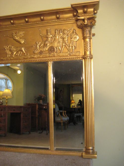 ENGLISH GILT NEOCLASSICAL OVERMANTLE - ADDITIONAL PHOTO 2