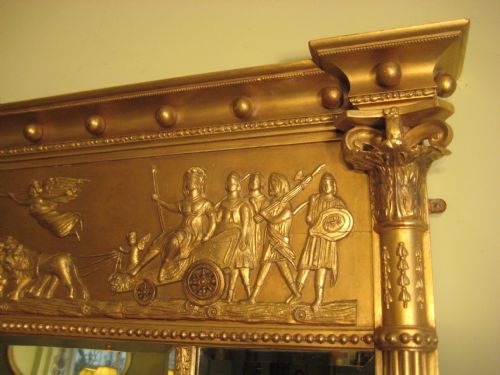 ENGLISH GILT NEOCLASSICAL OVERMANTLE - ADDITIONAL PHOTO 3