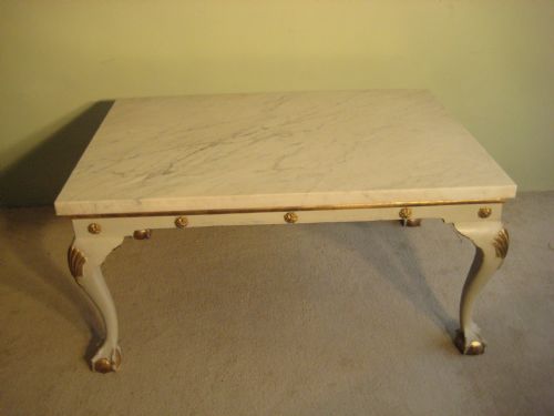 marble top low centre table - CATEGORY: ANTIQUE TABLES - DATED 1900