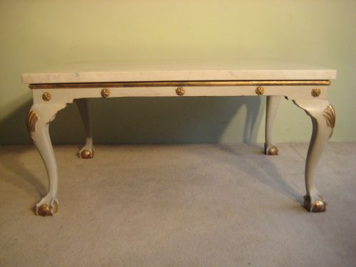MARBLE TOP LOW CENTRE TABLE - ADDITIONAL PHOTO 6