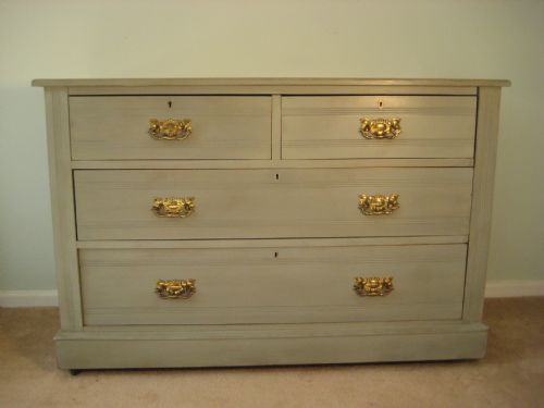 edwardian painted chest of drawers - CATEGORY: ANTIQUE CHEST OF DRAWERS - DATED EDWARDIAN