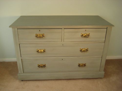 EDWARDIAN PAINTED CHEST OF DRAWERS - ADDITIONAL PHOTO 1