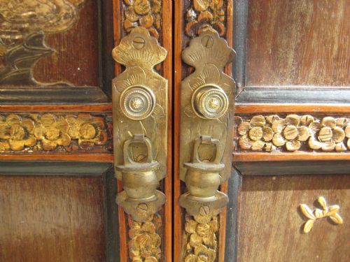 CHINESE HARDWOOD CABINET WITH SOAPSTONE PANELS - ADDITIONAL PHOTO 11