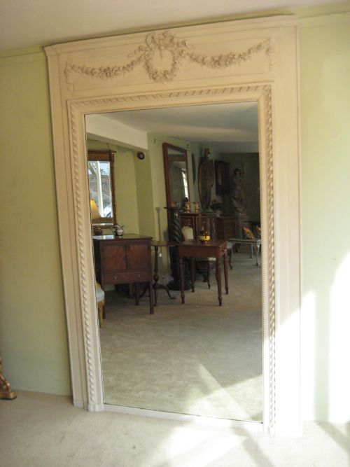 french louis xvi style trumeau - CATEGORY: ANTIQUE MIRRORS - DATED 1880