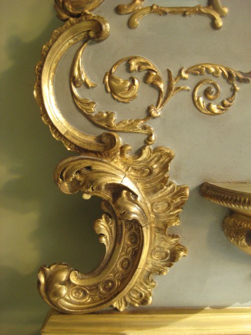 PAINTED AND PARCELGILT OVERMANTLE - ADDITIONAL PHOTO 5