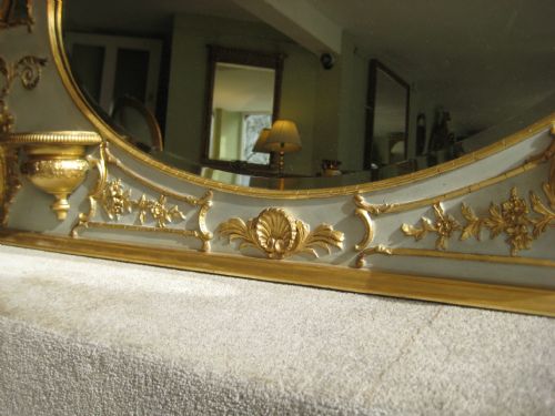 PAINTED AND PARCELGILT OVERMANTLE - ADDITIONAL PHOTO 6