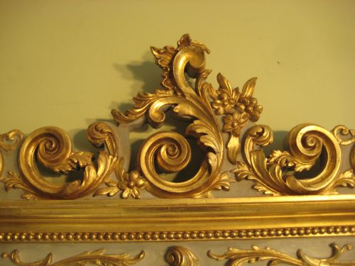 PAINTED AND PARCELGILT OVERMANTLE - ADDITIONAL PHOTO 7