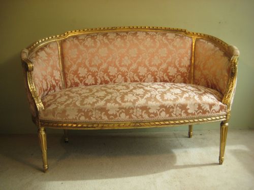 FRENCH GILT LOUIS XVI STYLE SALON SUITE - ADDITIONAL PHOTO 3