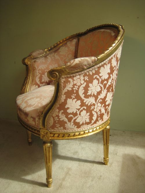 FRENCH GILT LOUIS XVI STYLE SALON SUITE - ADDITIONAL PHOTO 9