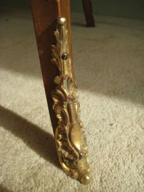FRENCH LACQUER VITRINE WITH SHAPED GLASS - ADDITIONAL PHOTO 9